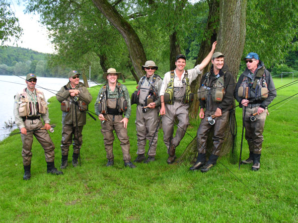 Australian fly fishing team at Czech Nymph Masterclass by Jan Siman