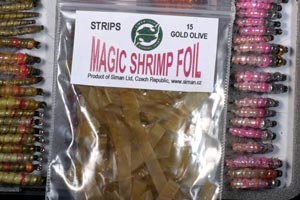 Siman Magic Shrimp foil is the esential for Czech Nymph back